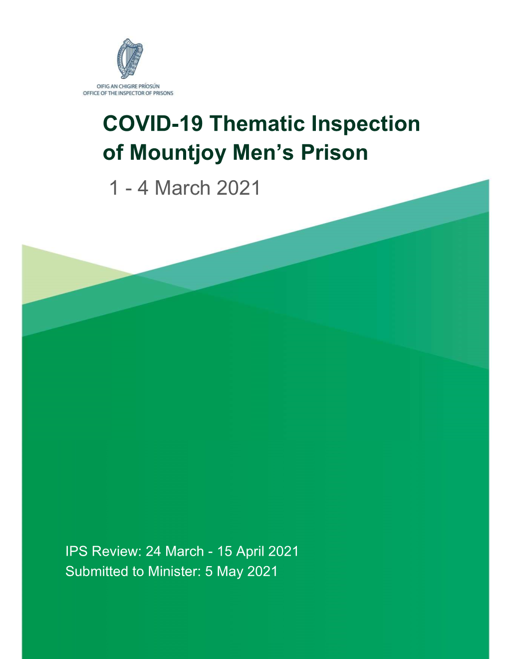 COVID-19 Thematic Inspection of Mountjoy Men's Prison