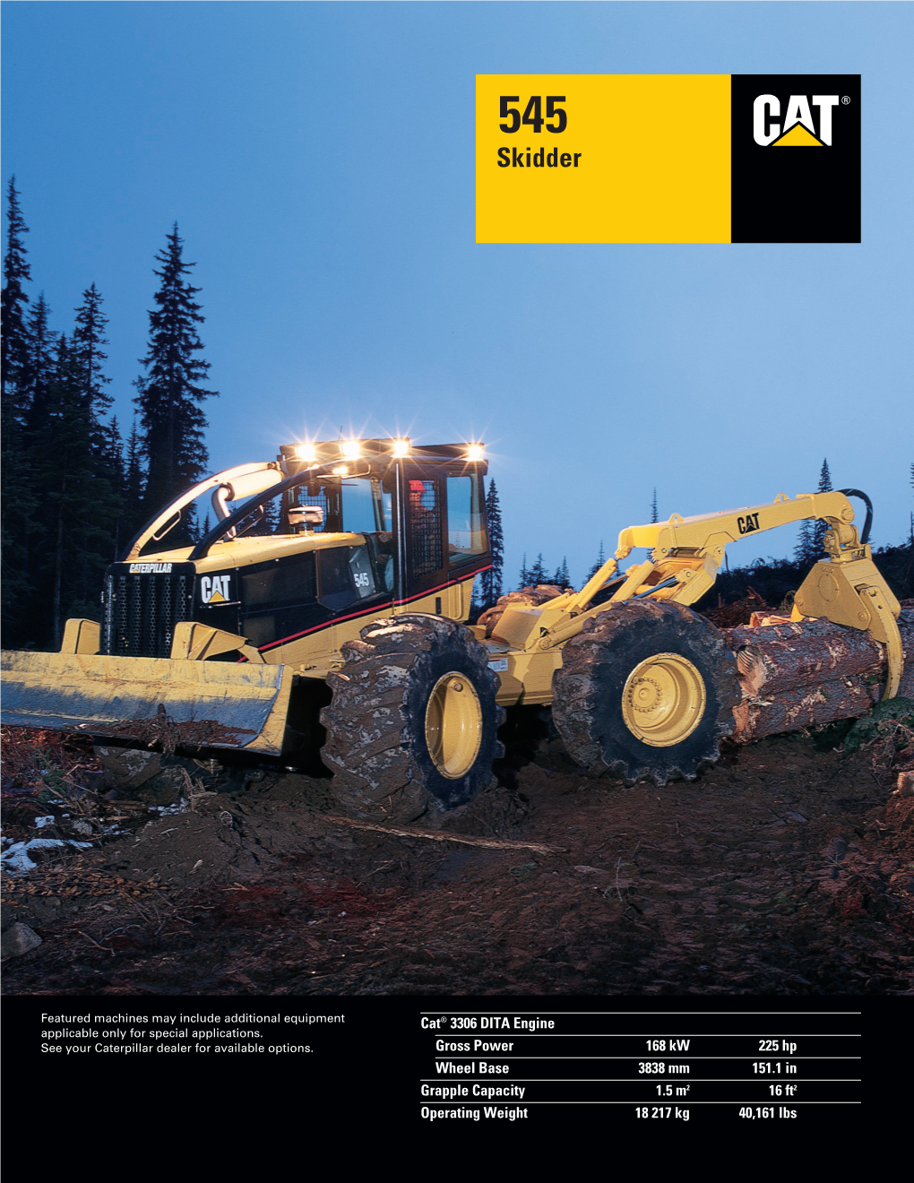 Cat 545 Skidder