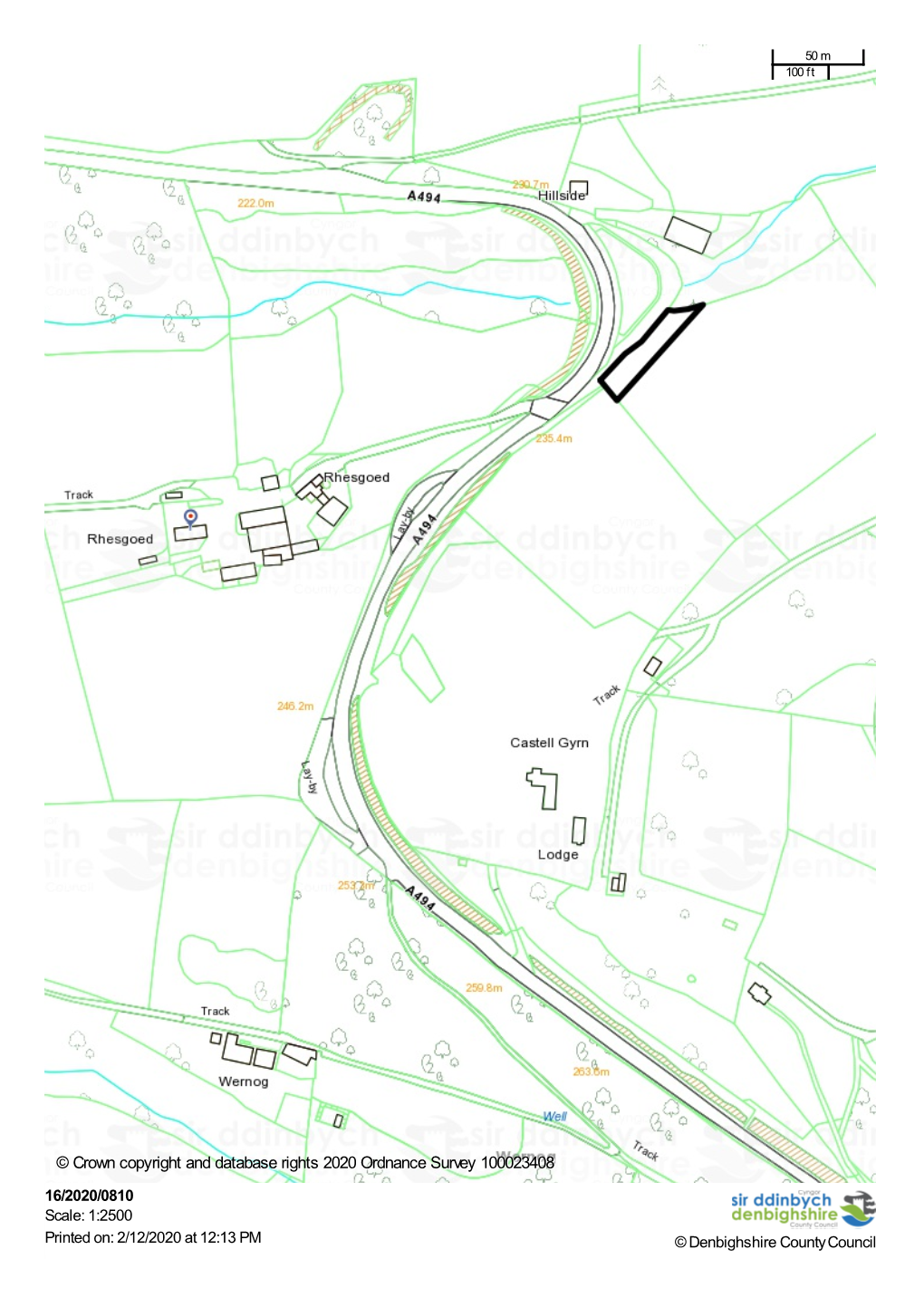 Crown Copyright and Database Rights 2020 Ordnance Survey 100023408