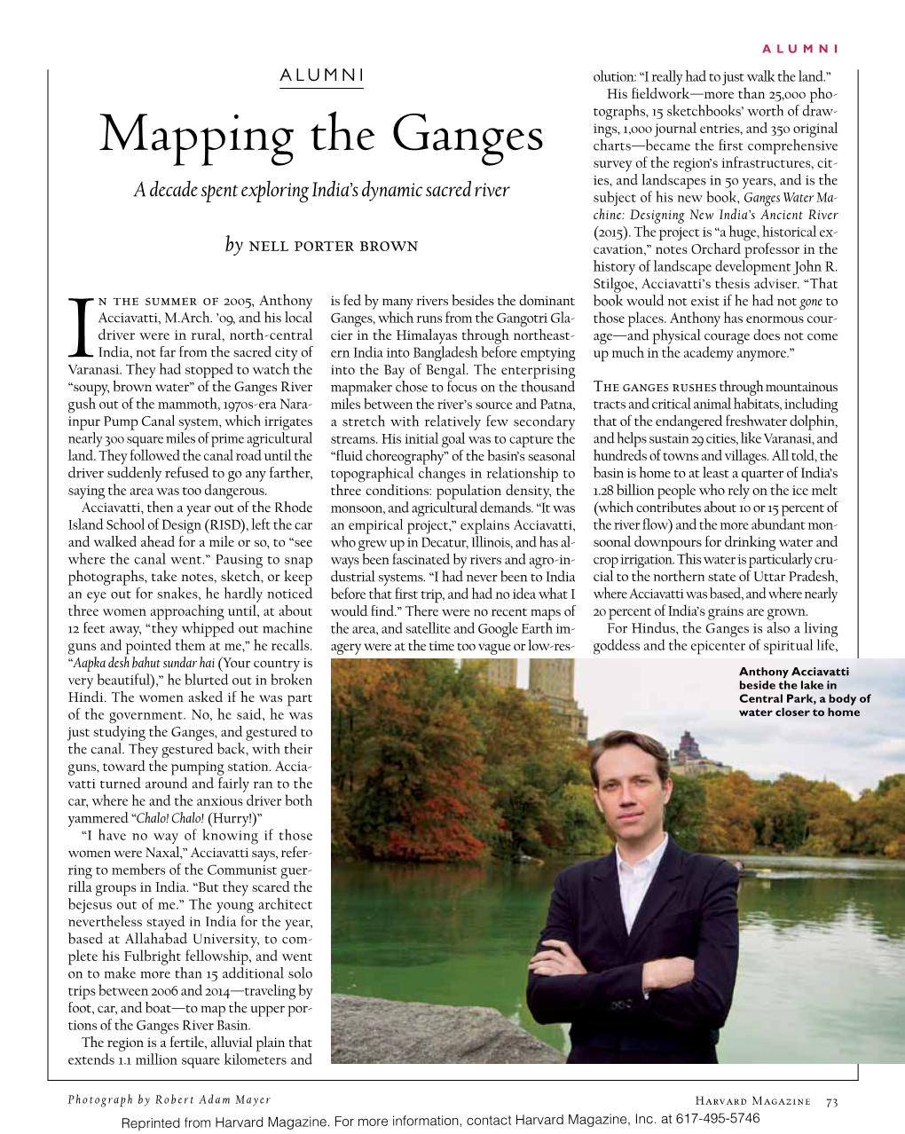 Mapping the Ganges