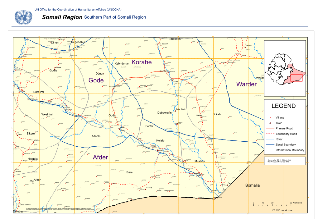 Somali Region Southern Part of Somali Region