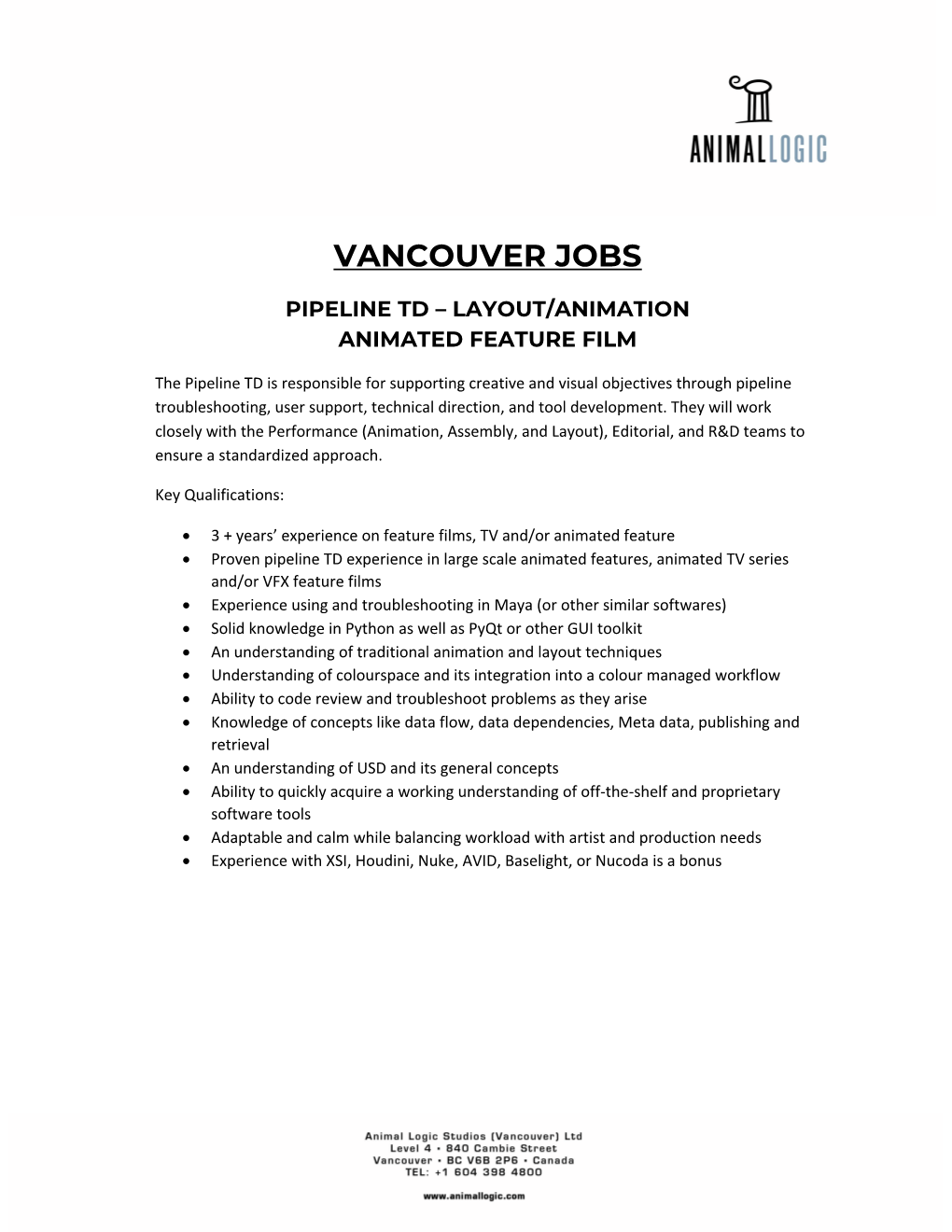 Vacancies Vancouver (Pdf)