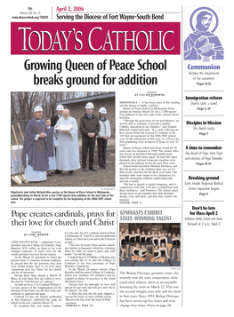 Growing Queen of Peace School Breaks Ground for Addition