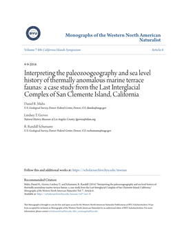 Interpreting the Paleozoogeography and Sea Level History of Thermally