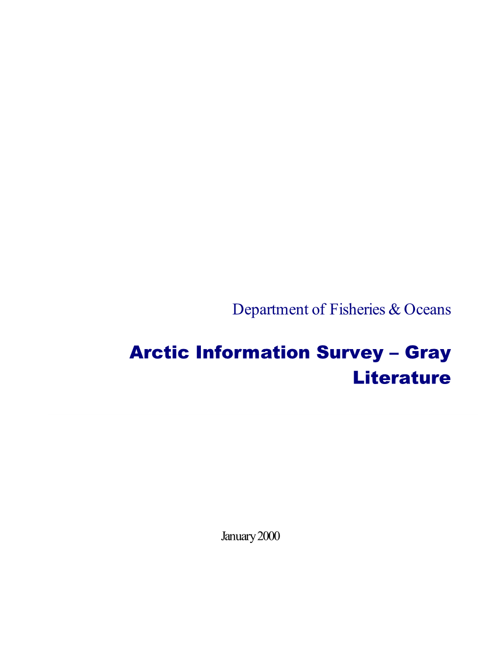 DFO Grey Literature Review Report