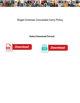 Regal Cinemas Concealed Carry Policy