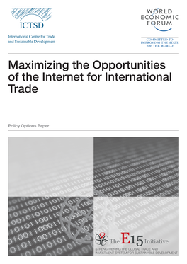 Maximizing the Opportunities of the Internet for International Trade