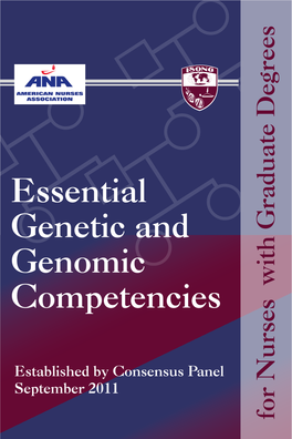 Essential Genetic and Genomic Competencies for Nurses with Graduate Degrees