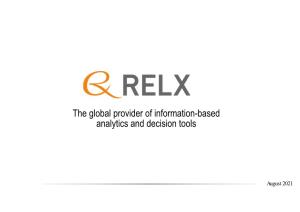 The Global Provider of Information-Based Analytics and Decision Tools