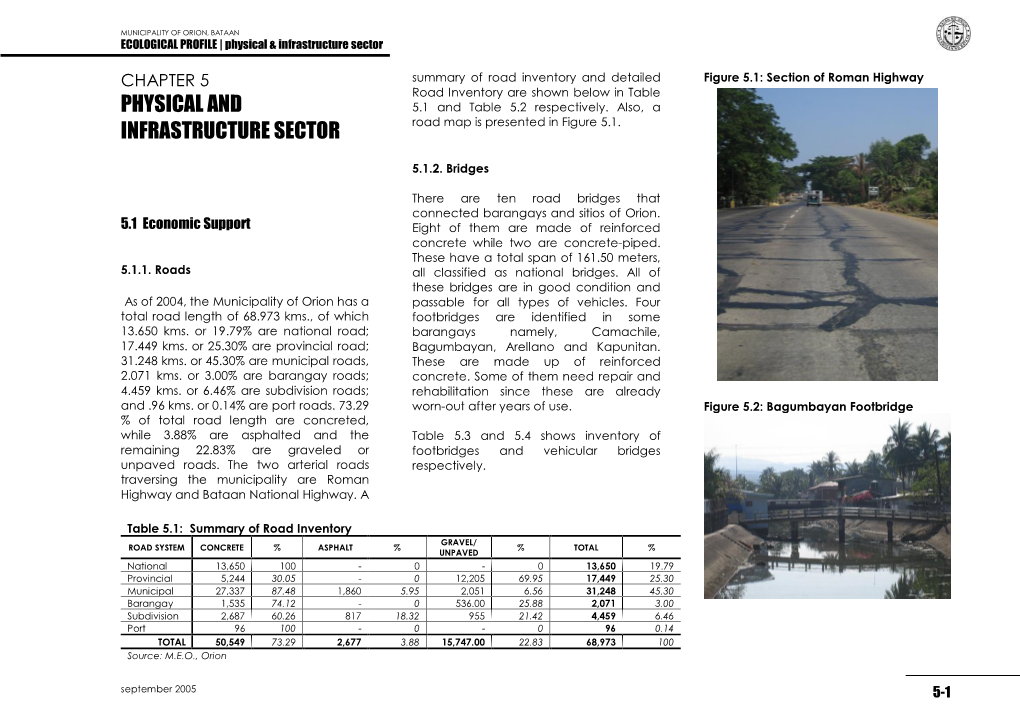 Physical and Infrastructure Sector