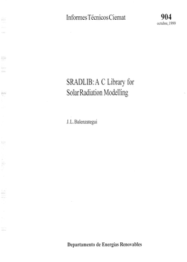 AC Library for Solar Radiation Modelling