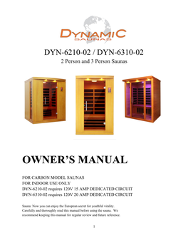 Owner's Manual