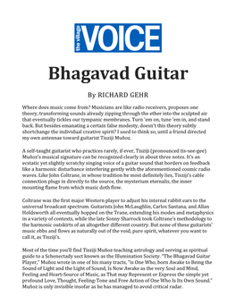 Bhagavad Guitar by RICHARD GEHR