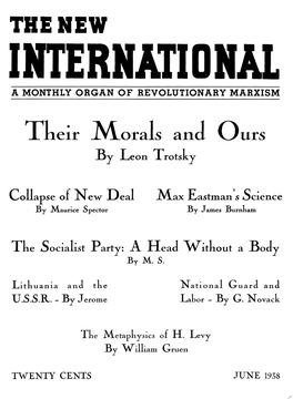 Their Morals and Ours by Leon Trotsky