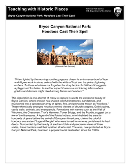 Bryce Canyon National Park: Hoodoos Cast Their Spell