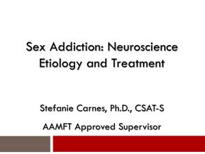 Sex Addiction: Neuroscience Etiology and Treatment