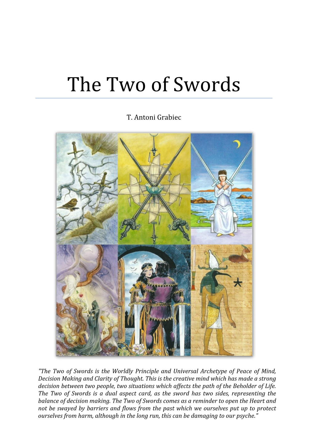 The Two of Swords