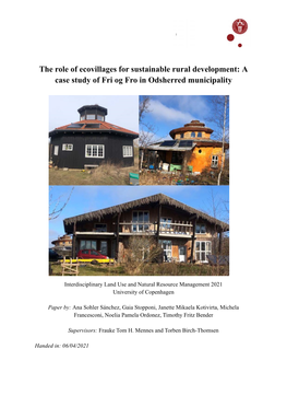 A Case Study of Fri Og Fro in Odsherred Municipality