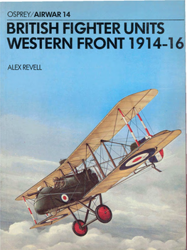 British Fighter Units Western Front 1 91 4-1 6