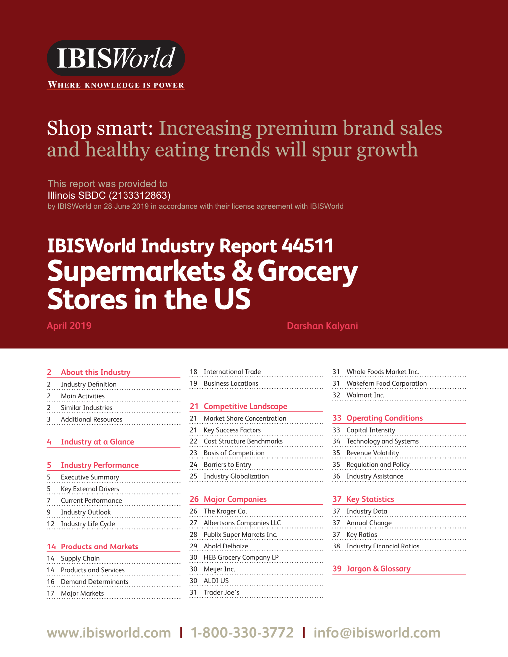 Supermarkets & Grocery Stores in the US