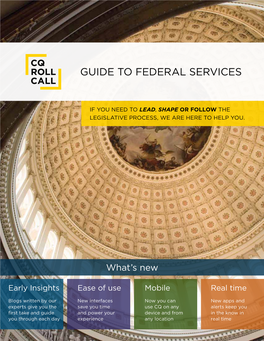 Guide to Federal Services