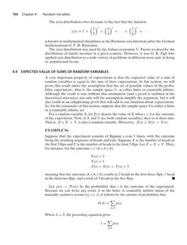 The Zeta Distribution Owes Its Name to the Fact That the Function Ζ(S)