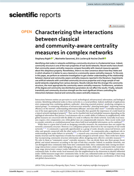 Characterizing the Interactions Between Classical and Community