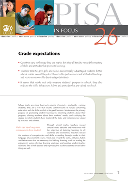 PISA in Focus Education Policy Education Policy Education Policy Education Policy Education Policy Education26 Policy Education Policy Grade Expectations