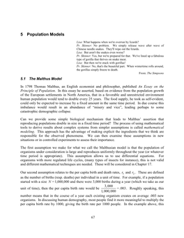 5 Population Models