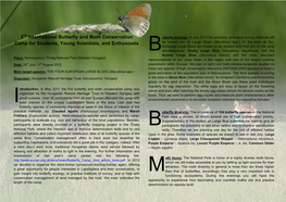 2Nd International Butterfly and Moth Conservation Camp for Students