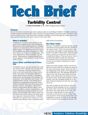 Tech Brief: Turbidity Control