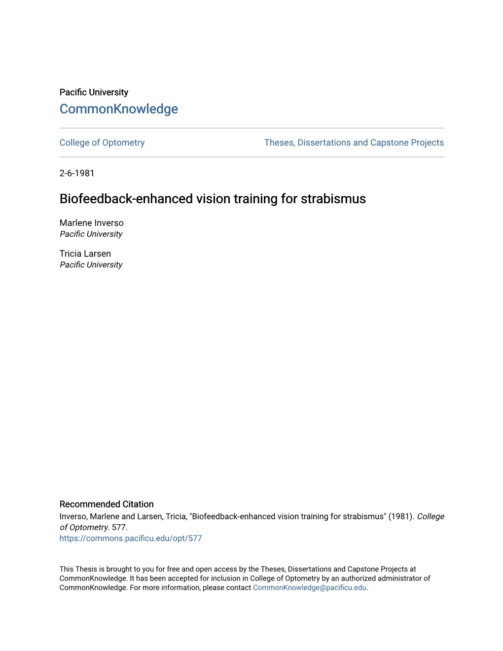 Biofeedback-Enhanced Vision Training for Strabismus