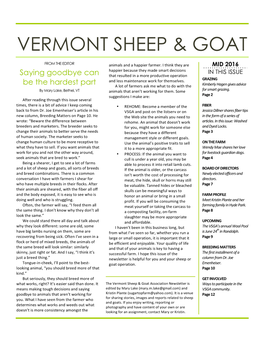 Vermont Sheep & Goat