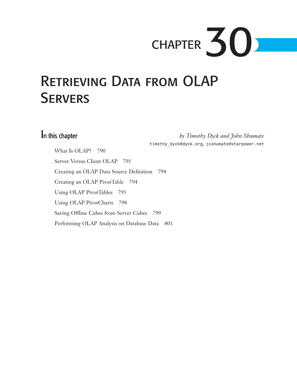 Retrieving Data from OLAP Servers