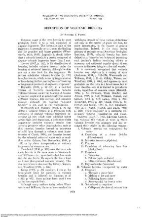 Bulletin of the Geological Society of America Vol