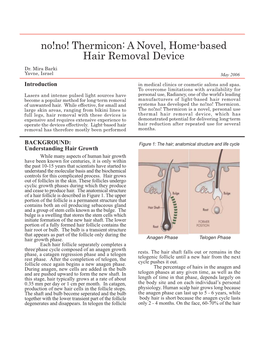 No! Thermicon: a Novel, Home-Based Hair Removal Device