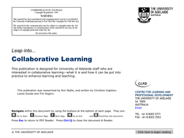 Leap Into... Collaborative Learning