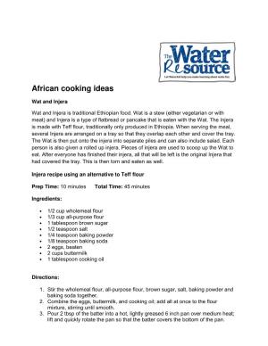 African Cooking Ideas