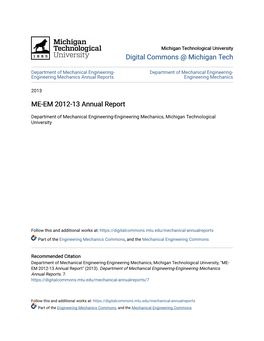 ME-EM 2012-13 Annual Report