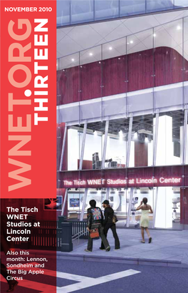 The Tisch WNET Studios at Lincoln Center