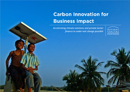 Carbon Innovation for Business Impact