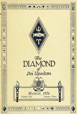The Diamond of Psi Upsilon Mar 1926