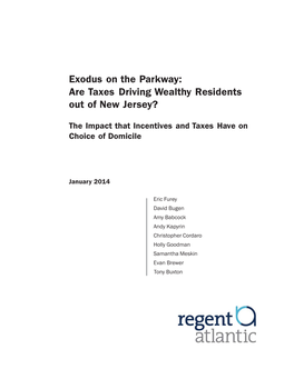 Exodus on the Parkway: Are Taxes Driving Wealthy Residents out of New Jersey?
