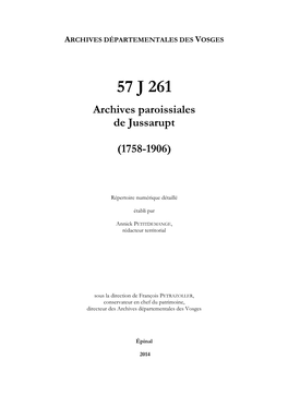 Archives De La Paroisse De Jussarupt.Pdf