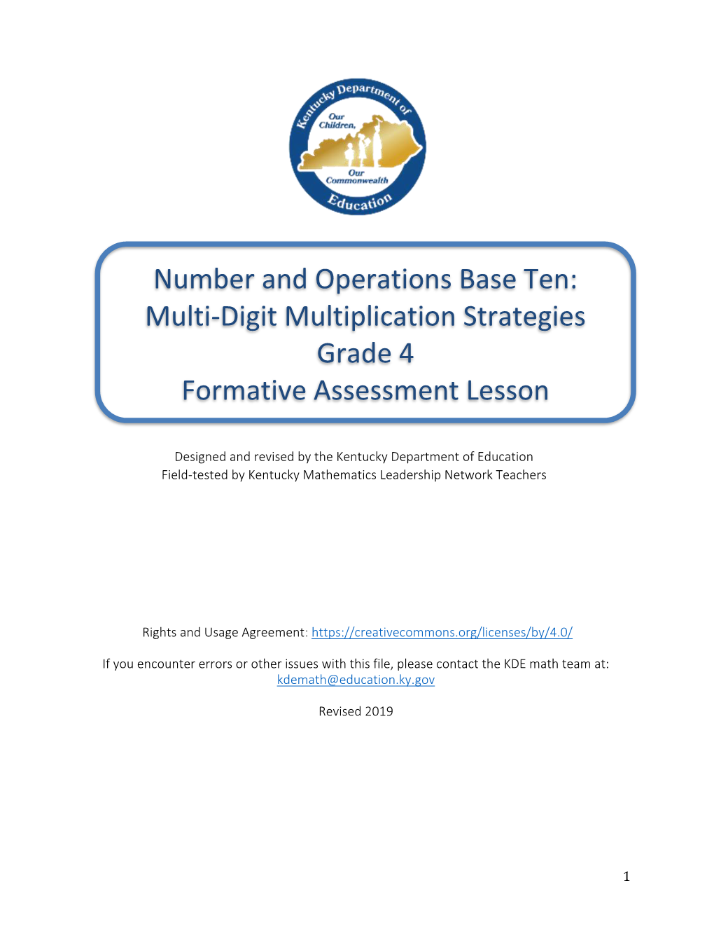 Multi-Digit Multiplication Strategies