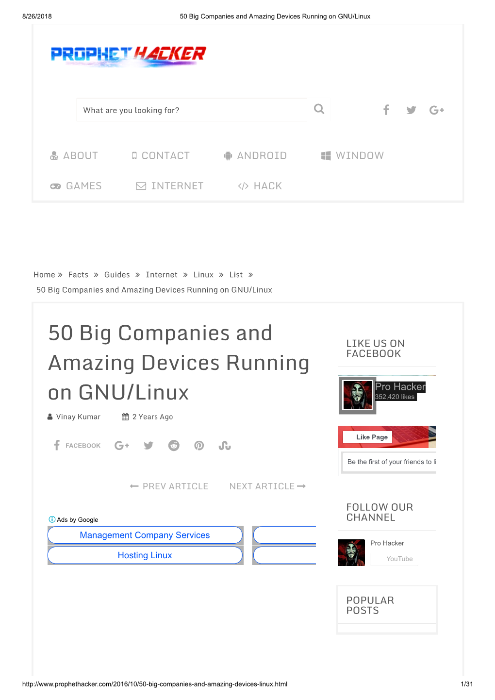 50 Big Companies and Amazing Devices Running on GNU/Linux