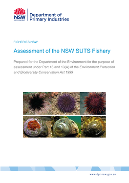 Assessment of the NSW SUTS Fishery