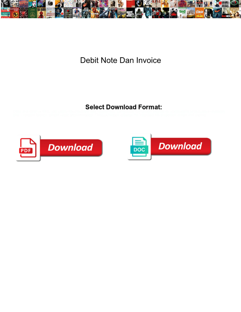 Debit Note Dan Invoice