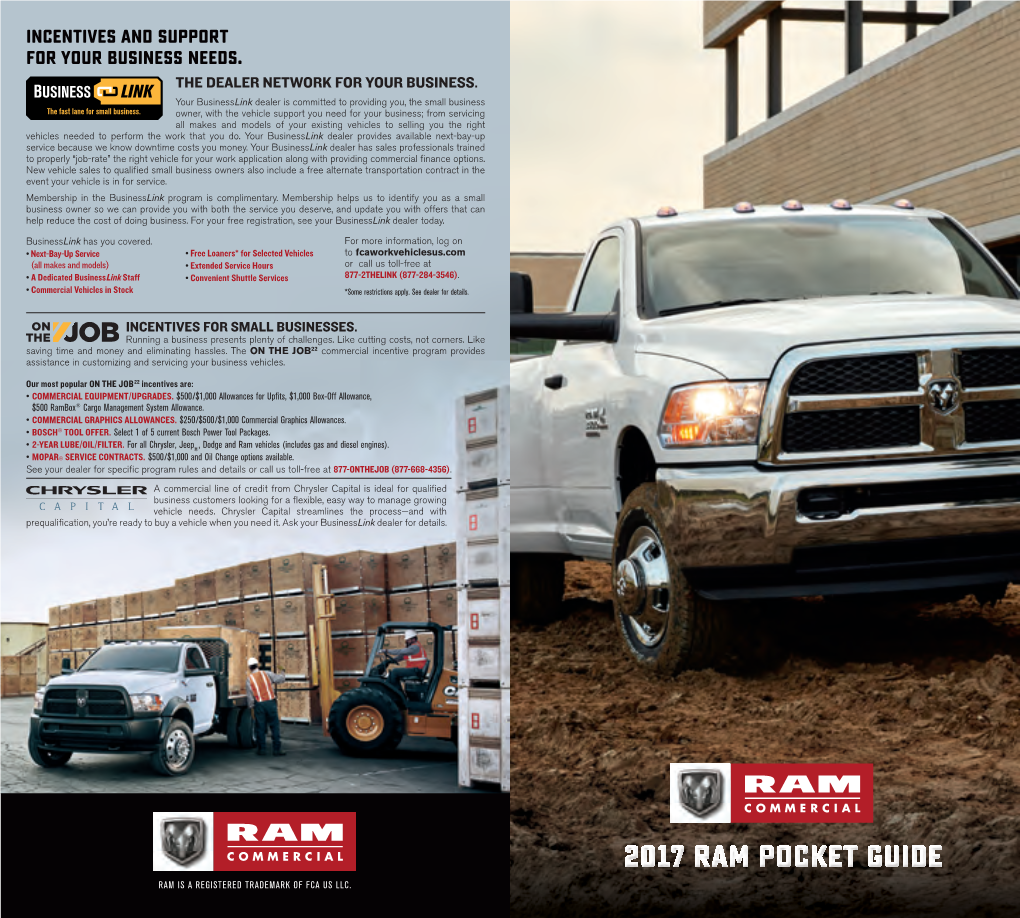 2017 Ram Pocket Guide