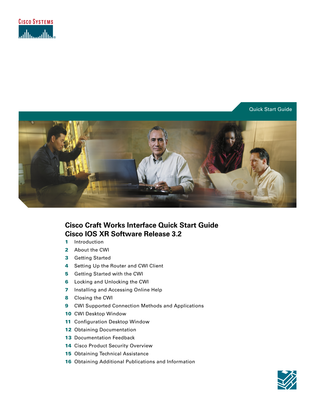 Cisco Craft Works Interface Quick Start Guide Cisco IOS XR Software